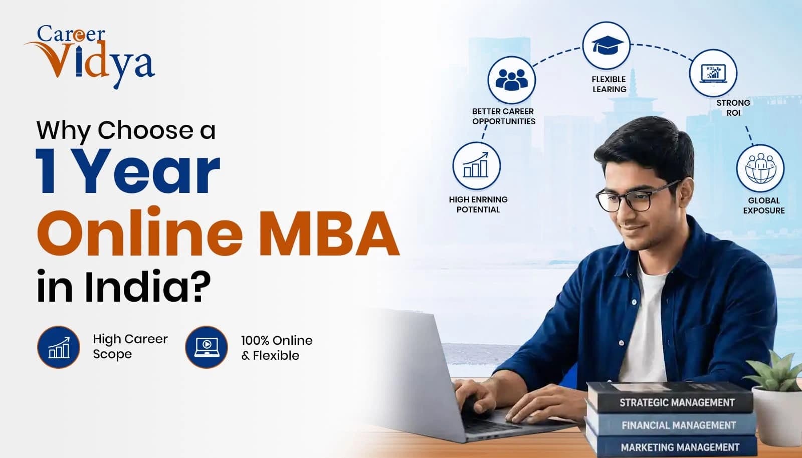 1 Year Online MBA in India (2026): Top Colleges, Fees, Eligibility & Approvals