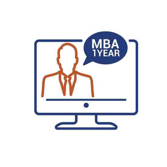 1 Year Online MBA course logo