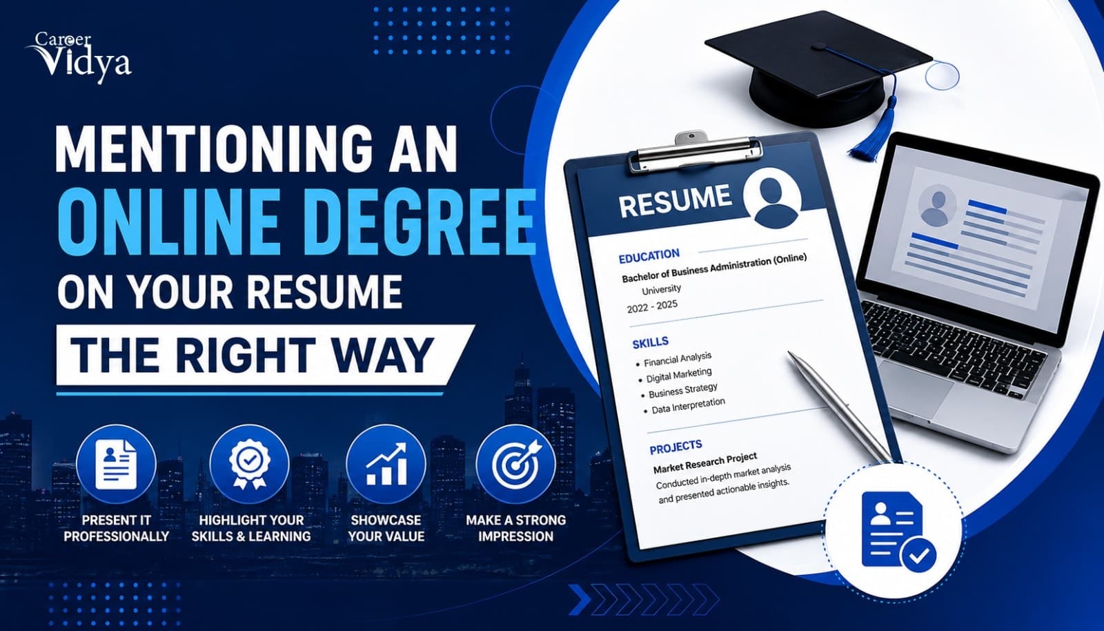 Mentioning An Online Degree On Your Resume The Right Way